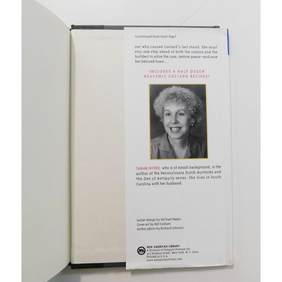 Custards Last Stand Tamar Myers 1st Print 2003 Pennsylvania Dutch Mystery HBDJ - Picture 4 of 7